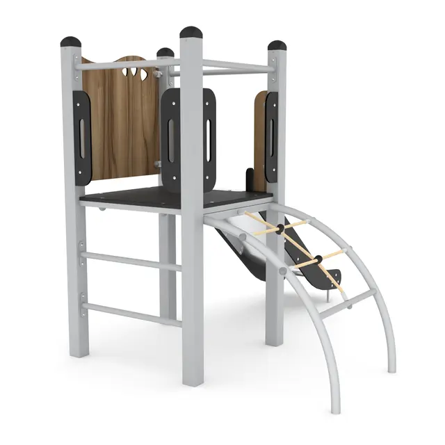 Steel klatrestativ med sklie L209 x B162 x H176 cm 
