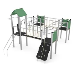 Steel lekeapparat hinderløype L537 x B457 x H321 cm