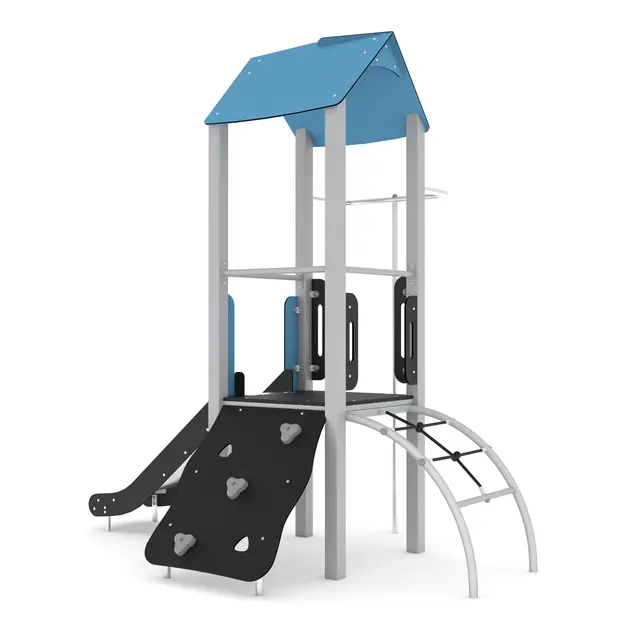Steel leketårn med brannstang L283 x B185 x H291 cm 