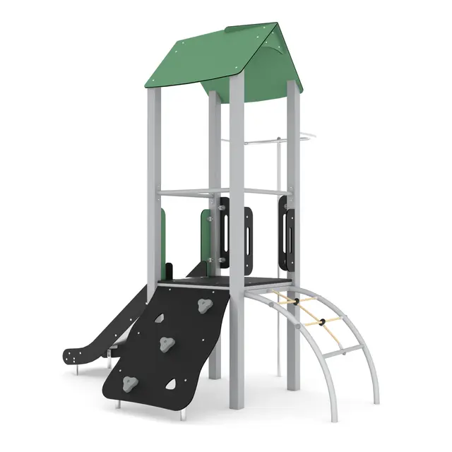 Steel leketårn med brannstang L283 x B185 x H291 cm 