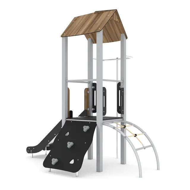Steel leketårn med brannstang L283 x B185 x H291 cm 