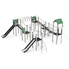 Steel klatrelandskap L809 x B725 x H322 cm