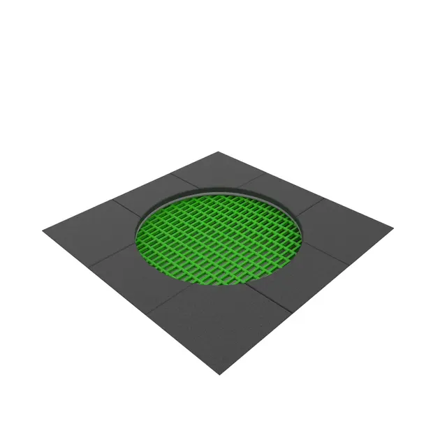 Jumpoo rundtrampoline nedgravd 