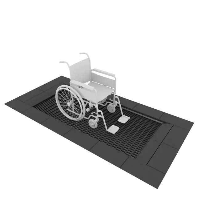 Jumpoo rektangulær trampoline nedgravd 