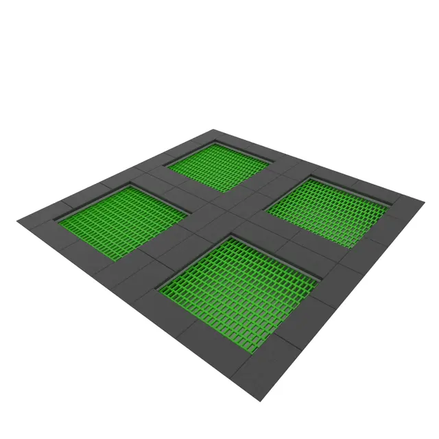 Jumpoo trampolinesystem 4-felt kors 