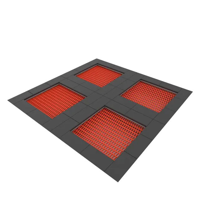 Jumpoo trampolinesystem 4-felt kors 