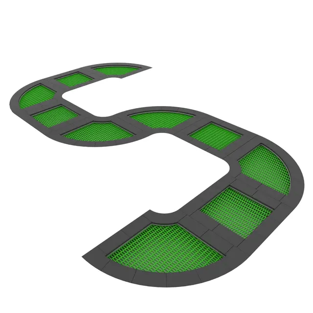 Jumpoo s-bane trampolinesystem 