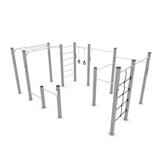 Workout stor trenings- og klatrestasjon 