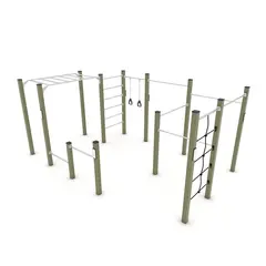 Workout stor trenings- og klatrestasjon