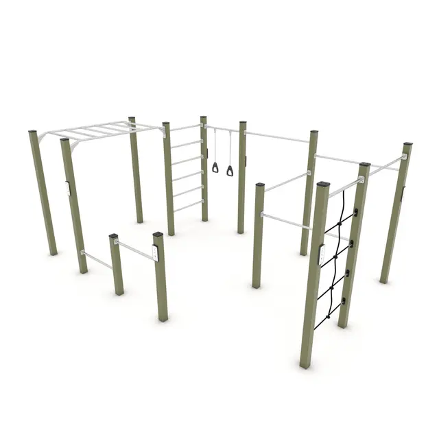 Workout stor trenings- og klatrestasjon 