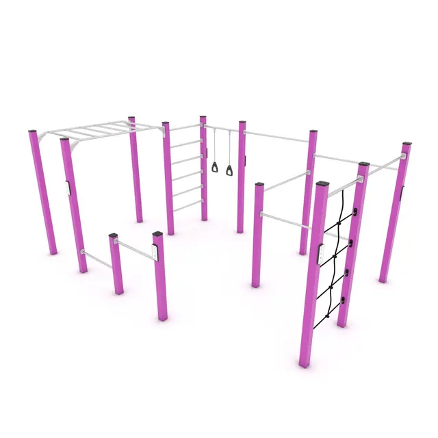 Workout stor trenings- og klatrestasjon 