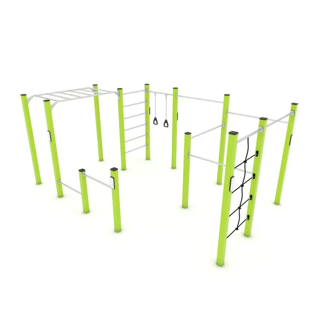 Workout stor trenings- og klatrestasjon 