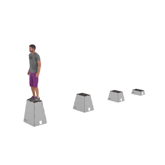 Workout pro plyo-bokser i fire høyder 