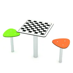 Solo sjakkbord med to seter L120 x B50 x H59 cm
