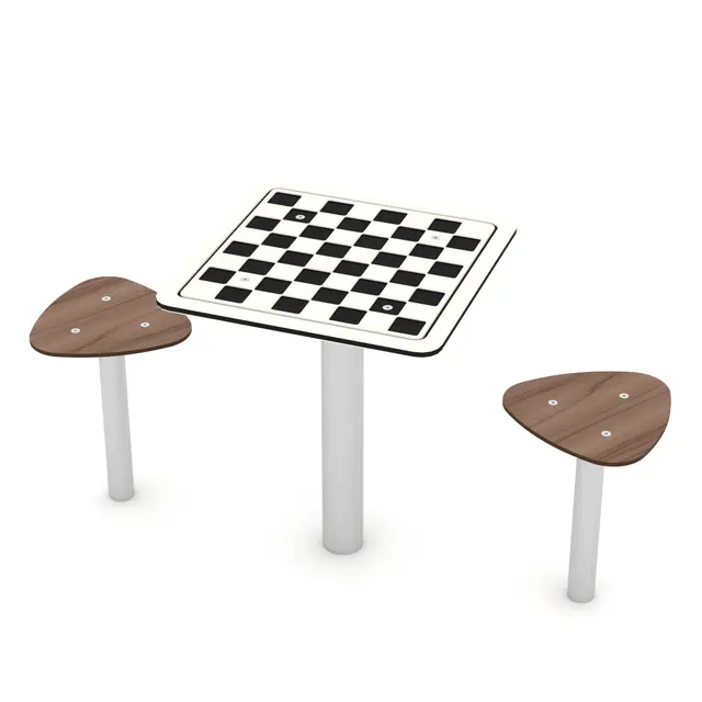 Solo sjakkbord med to seter L120 x B50 x H59 cm 