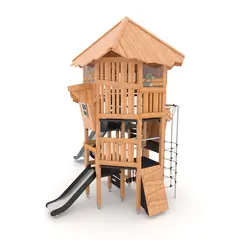Naturo stort tårn med dobbel sklie