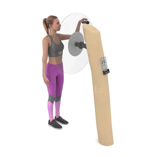 Fitness stort treningshjul i tre 