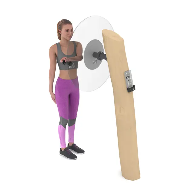 Fitness stort treningshjul i tre 
