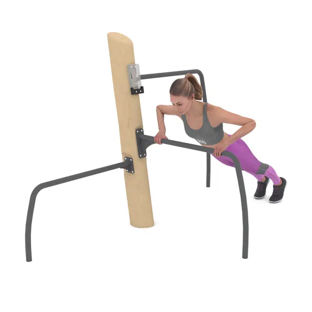 Fitness pushup-stenger i tre 