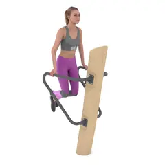 Fitness dips-stasjon i tre
