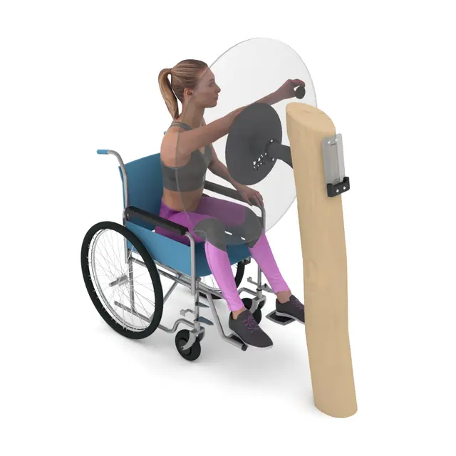 Fitness skulderhjul i tre 