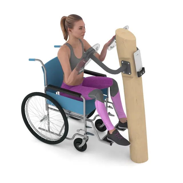 Fitness dobbelt skulderhjul i tre 