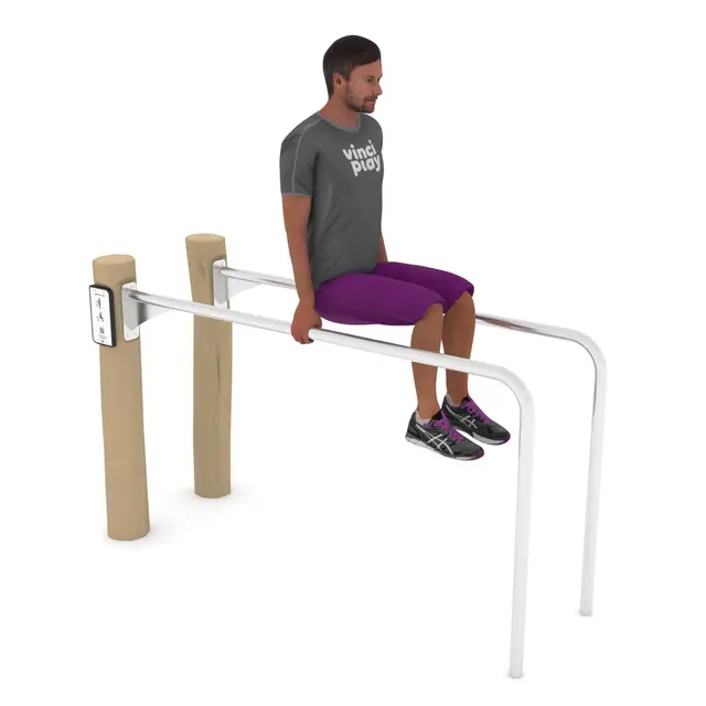 Workout trekkstang- og dippstasjon 