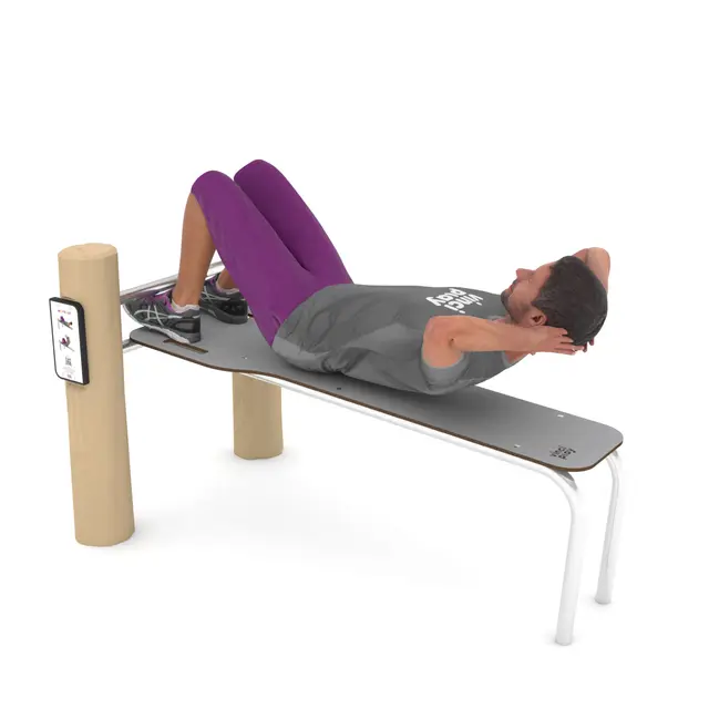 Workout treningsbenk robinia 