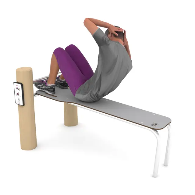 Workout treningsbenk robinia 