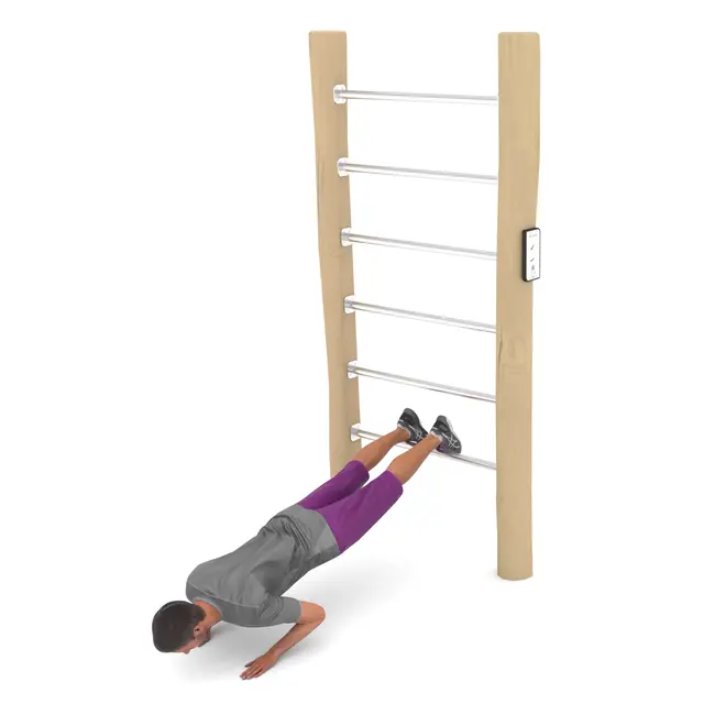 Workout ribbevegg robinia 