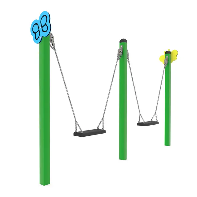 Swing dobbelthuske sommerfugl L36 x B300 x H180 cm 