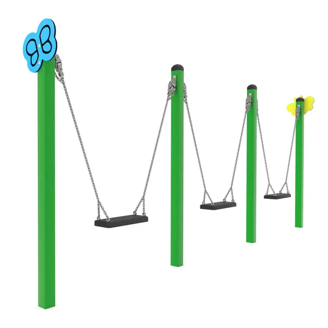 Swing trippelhuske sommerfugl L40 x B440 x H180 cm 