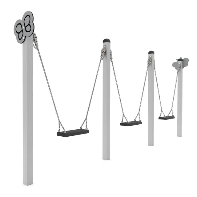 Swing trippelhuske sommerfugl L40 x B440 x H180 cm 