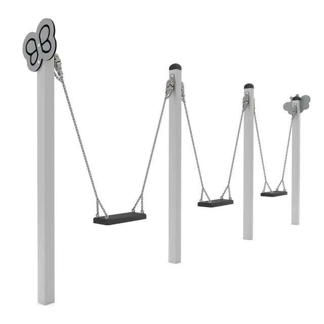 Swing trippelhuske sommerfugl L40 x B440 x H180 cm 