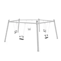 Swing femkantet huskestativ L640 x B610 x H235 cm