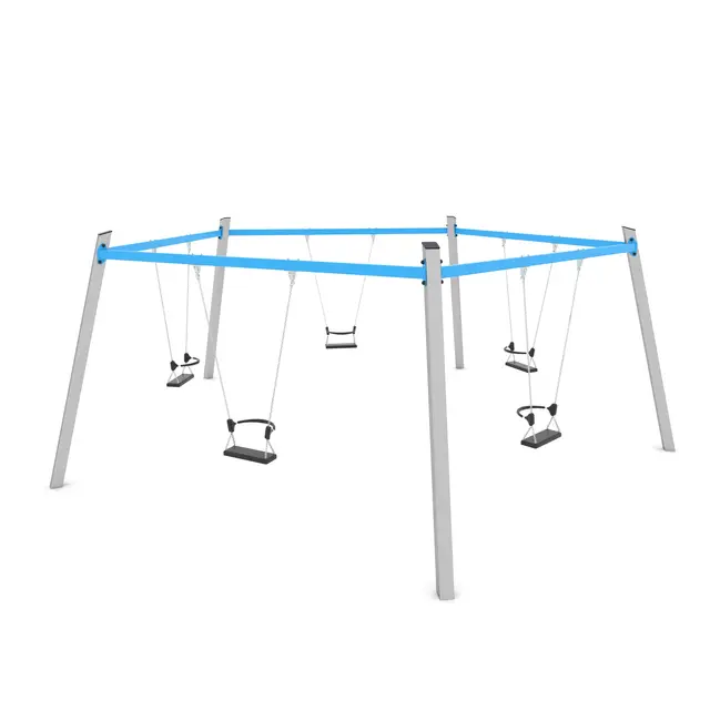 Swing femkantet huskestativ L640 x B610 x H235 cm 
