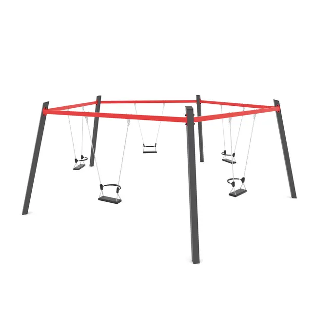 Swing femkantet huskestativ L640 x B610 x H235 cm 