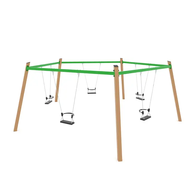 Swing femkantet huskestativ L640 x B610 x H235 cm 