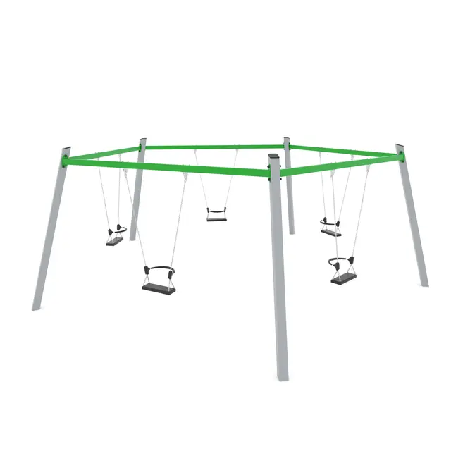 Swing femkantet huskestativ L640 x B610 x H235 cm 