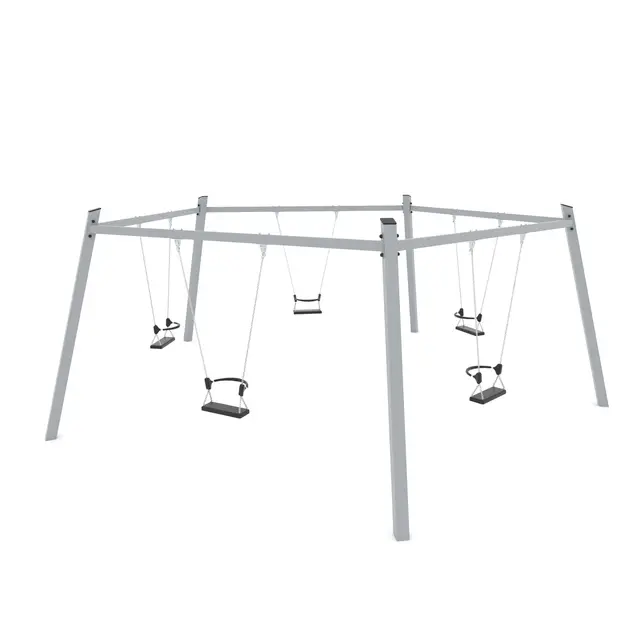 Swing femkantet huskestativ L640 x B610 x H235 cm 