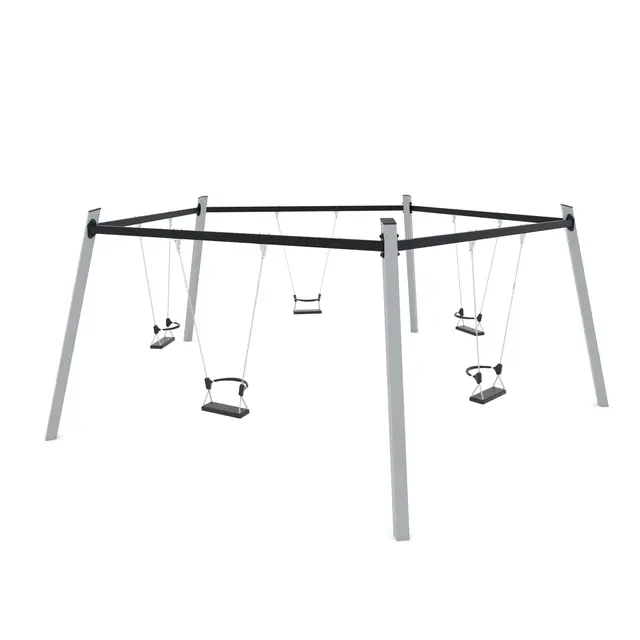 Swing femkantet huskestativ L640 x B610 x H235 cm 