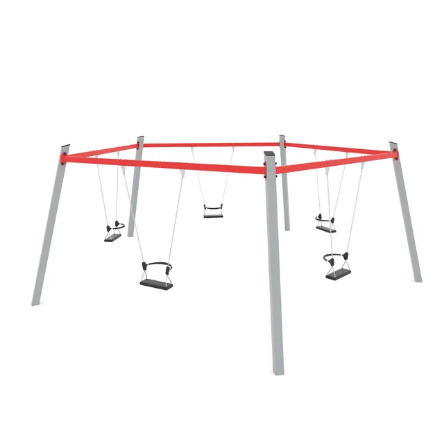 Swing femkantet huskestativ L640 x B610 x H235 cm 