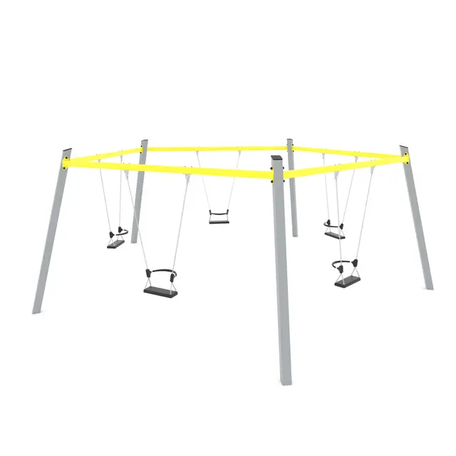 Swing femkantet huskestativ L640 x B610 x H235 cm 