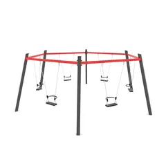 Swing sekskantet huskestativ L560 x B640 x H235 cm