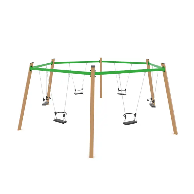 Swing sekskantet huskestativ L560 x B640 x H235 cm 