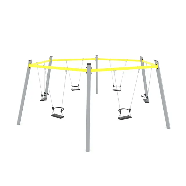Swing sekskantet huskestativ L560 x B640 x H235 cm 