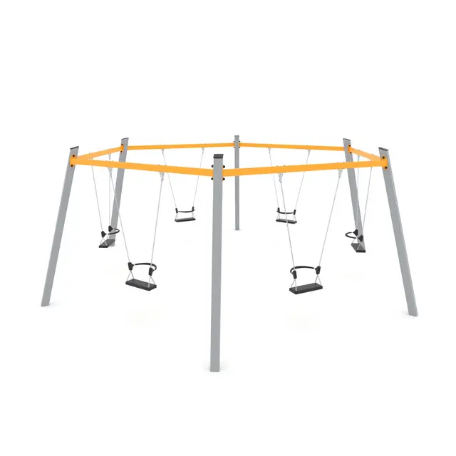 Swing sekskantet huskestativ L560 x B640 x H235 cm 