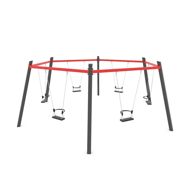 Swing sekskantet huskestativ L560 x B640 x H235 cm 