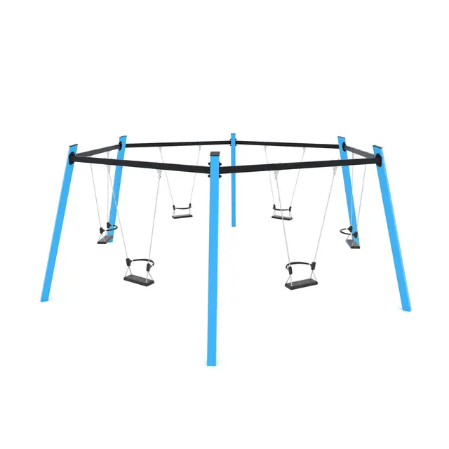 Swing sekskantet huskestativ L560 x B640 x H235 cm 