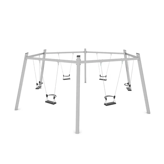 Swing sekskantet huskestativ L560 x B640 x H235 cm 
